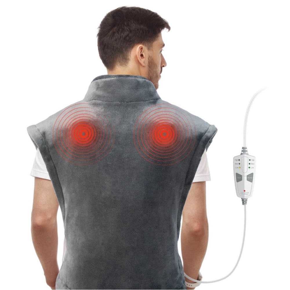 Heating Pad for Back Pain Relief, EVAJOY Large Size Electric Massager Heating